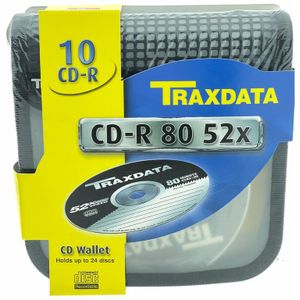 Traxdata CD-R 80 Min 52x - 10 Stuks