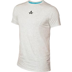 Sportshirt - 100% Duurzaam - Grijs - Handgemaakt in Portugal - Heren - Extra Lang - Fitness shirt mannen - Padel - Hardlopen - APM - M