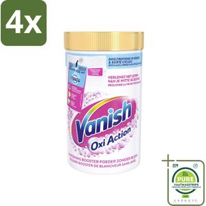 Vanish Oxi Action - Vlekkenverwijderaar Poeder - Zonder Bleek - Witte Was - 1.5 Kg - Voordeelverpakking - 4 stuks - Vlekkenverwijderaar - Witwas