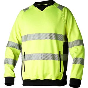 Top Swede 132 Hi-Vis Sweatshirt -Fluorescerend geel-XL