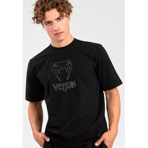 Venum Classic T-Shirt Katoen Zwart Reflective maat L