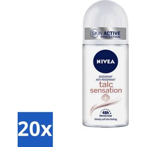 Nivea - Deo Roll-On - Talc Sensation - Anti-Transpirant - 50 ml - Bulkverpakking - 20 stuks