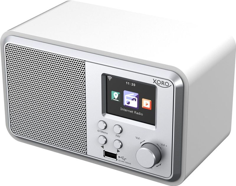 XORO DAB 300 IR - WLAN-Internet Radio - DAB+ - Bluetooth - 6,09 cm kleuren-TFT