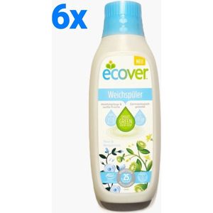 Ecover Wasverzachter Roos & Bergamot - 4500ml (6x750ml) - 150 wasbeurten (6x25 wasbeurten)