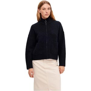 Selected Sia Trui Met Volledige Rits Blauw Vrouw