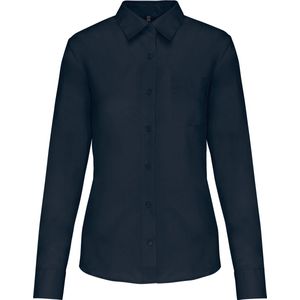 Kariban Overhemd in onderhoudsvriendelijk polykatoen-popeline dames K549 - Navy - 3XL
