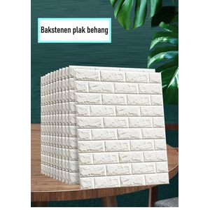 Zelfklevend behang - bakstenen design - Beste kwaliteit - Mooi design - zelfkleven - PVC - 12 stuks