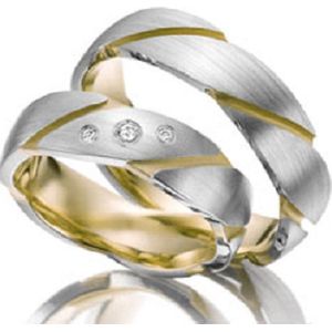 Jonline Prachtige Titanium Ringen voor hem en haar | Trouwringen | Vriendschapsring | Relatieringen