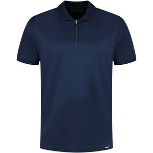 Malelions - Shirt Donkerblauw Malelions Premium Mercerized Cotton Polo Polos Donkerblauw Mp1-aw25-13