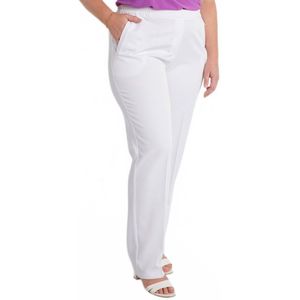 Rechte broek met semi-elastische tailleband