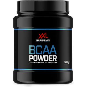 XXL Nutrition - BCAA 2:1:1 Powder - Leucine (2) Isoleucine (1) Valine (1) - Essentiële Aminozuren, BCAA Poeder - Green Apple - 500 Gram