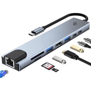 Equivera USB C naar HDMI Adapter - Hub - Type C to HDMI - Geschikt voor Verschillende Merken - Premium