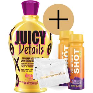 Devoted Creations - Juicy Details + 2 Your Sun Shots + 2 Verfrissingsdoekjes