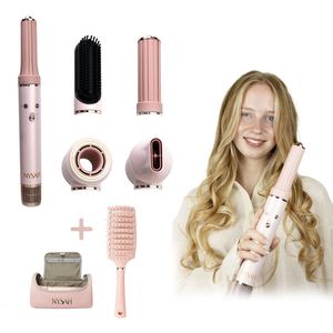 Nysah® PRO Airstyler -Föhnborstel & Krulborstel - Krultang 5 in 1 Multistyler - Hairwrap - Haarstyler. luxe opberg tas- krultang