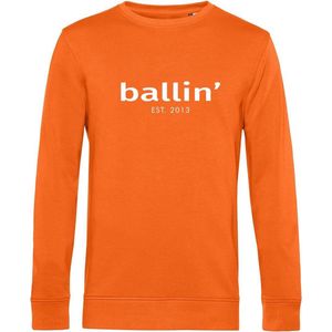 Ballin Est. 2013 - Heren Sweaters Basic Sweater - Oranje - Maat XXL