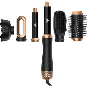CRLYN® Haardroger met Borstel - Fohn met Diffuser - Multistyler
