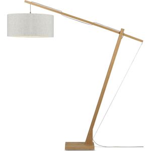 GOOD&MOJO Vloerlamp Montblanc - Bamboe/Naturel - 175x60x207cm - Scandinavisch,Bohemian - Staande lampen voor Woonkamer - Slaapkamer