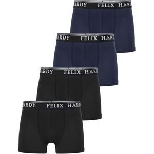 Felix Hardy - Boxershort Multipack - Zwart - Onderbroek Mannen - 4 Pack - 97% Katoen