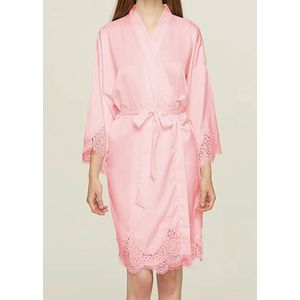 Valentijn cadeautje voor haar - Slipdress / nachthemd satijn dames, groen, soft touch AA kwaliteit, maat M,Cadeau vrouw,