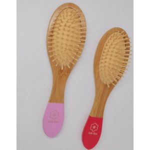 Uek Eco - Haarborstel bamboe duurzaam - verjaardag kado - gift -  pink