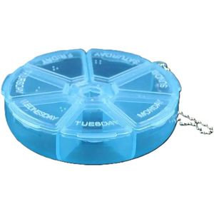 Pillendoosje I Pillendoos I Medicijn doosje I Tablet Dispenser I Pil Box I 7 dagen I Blauw