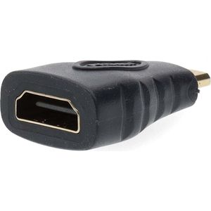 Nedis HDMI-Adapter - HDMI Micro-Connector - HDMI Female - Verguld - Recht - ABS - Antraciet - 1 Stuks - Window Box