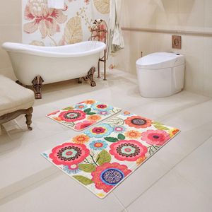 My Ninki ® Elegante 2-Delige Badkamerset met Houten Ovale Matten en Antislip Eigenschappen