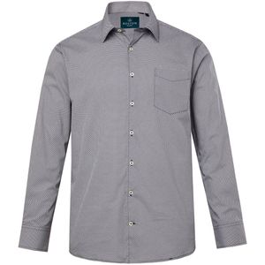 Boston Park - Heren - Boston Park overhemd lange mouwen kentkraag Comfort Fit - Navy blauw - Maat L