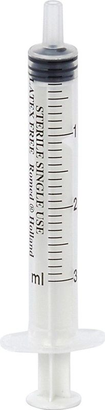 Romed 3-delige injectiespuiten-Spuiten- 2/3ml luer slip 100 stuks