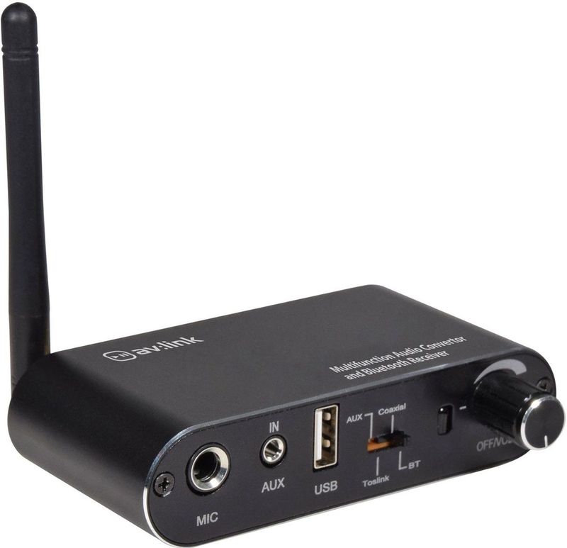 AV:Link - Multifunctionele Audioconvertor - Bluetooth - Aluminium