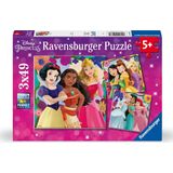 Ravensburger puzzel Disney Princess - Drie puzzels - 49 stukjes - kinderpuzzel