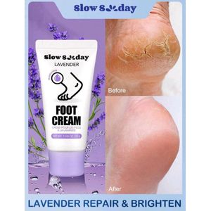 4 stuks van 30g. Lavendel Voetcrème voetcreme voeten – Herstellende en Verzachtende Crème voor Droge en Gebarsten Hielen