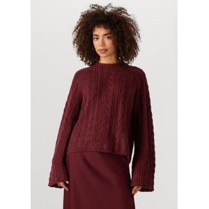 Moves Adda Knit 2822 Truien & vesten Dames - Sweater - Hoodie - Vest- Bordeaux - Maat XS