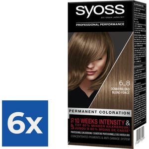 Syoss - Haarverf - 6_8 - Donkerblond - 115ml x 6