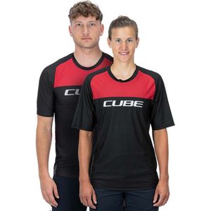 Cube Edge Korte Mouw Enduro Trui Zwart S Man