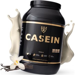 Rebuild Nutrition Casein - Nacht Proteïne/Caseïne Micellaire/Eiwitshake - Langzame Eiwitten - Vanille smaak - Eiwitgehalte 90% - 1800 gram