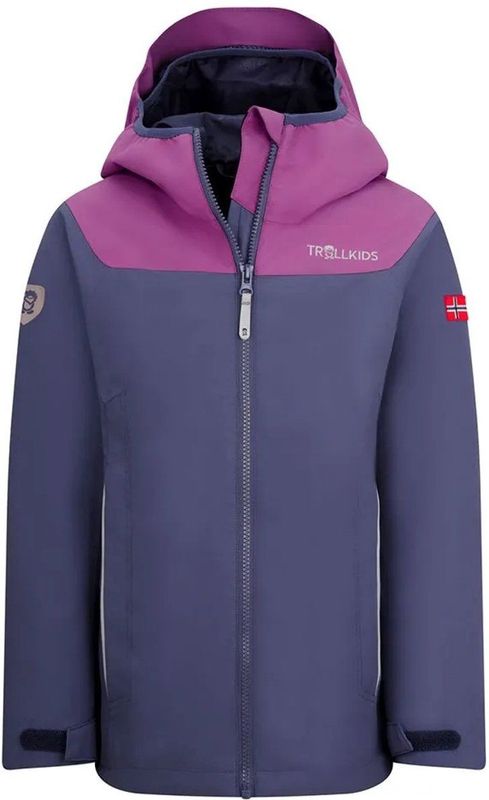 Trollkids - Bergen Jacket - Regenjas - Blauw - Waterdicht
