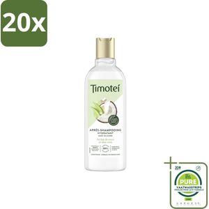 20 x Timotei - Crèmespoeling - Kokosmelk & Aloe Vera - Droog Tot Normaal Haar - 300ml - Grootverpakking - Haarverzorging - Conditioner - Kokosmelk - Aloë Vera - Droog Haar