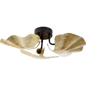 QAZQA louka - Oosterse Plafondlamp - 3 lichts - Ø 67 cm - Messing - Woonkamer | Slaapkamer | Keuken