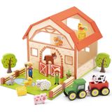 New Classic Toys Houten Speelgoed Boerderij Set met 20 speelfiguren