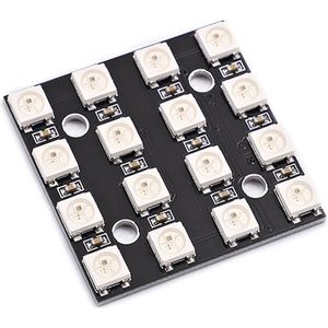 LED NeoPixel 4x4 - 16x WS2812 5050 RGB LEDs met drivers