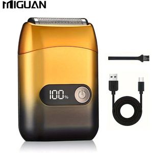 Digitale MIGUAN Scheerapparaat - Mini Oplaadbare Full Body Shaver - Lichtgewicht maar Krachtig + Turbo Modi/Stand - Perfecte Lichaamshaar Verzorging voor Dames en Heren - Digitale Batterij Indicator -
