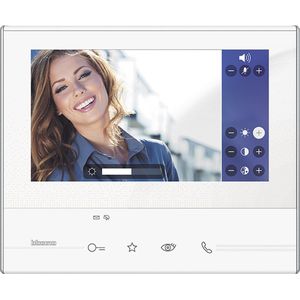 Legrand BTicino Classe 300 Binnenpost videohuistelefoon, wit, (hxbxd) 161x194x22mm