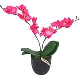 vidaXL-Kunstplant-orchidee-met-pot-30-cm-rood