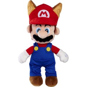 Super Mario - Mario Racoon Wasbeer - Nintendo - 30cm - Knuffel - Pluche
