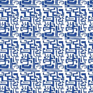 Behang staal Kuba kobolt blauw