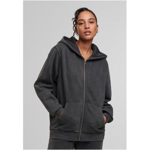 Urban Classics - Damescapuchon - Geborsteld Fleece - Zwart