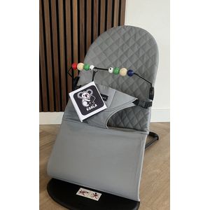 JAXX- wipstoel-grijs-met-speelboog-babystoel-baby swing-schommelstoel baby-baby bouncer- wipstoel baby-baby swing-wipstoeltjes-schommelstoel-bouncer