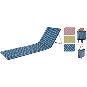 ProBeach-strandmat met rugsteun-streep