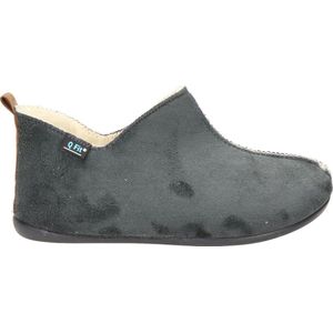 Q-Fit - Madrid - Pantoffel - Antraciet - Suedine - Fake-fur